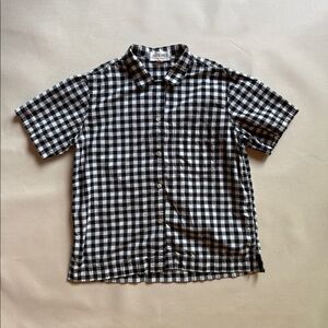 Gingham short sleeves button down shirt by AlexMill